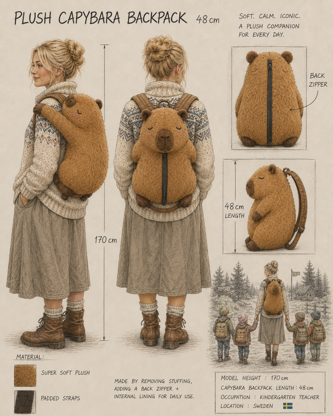 Cozy Plush Everyday Companion Backpack