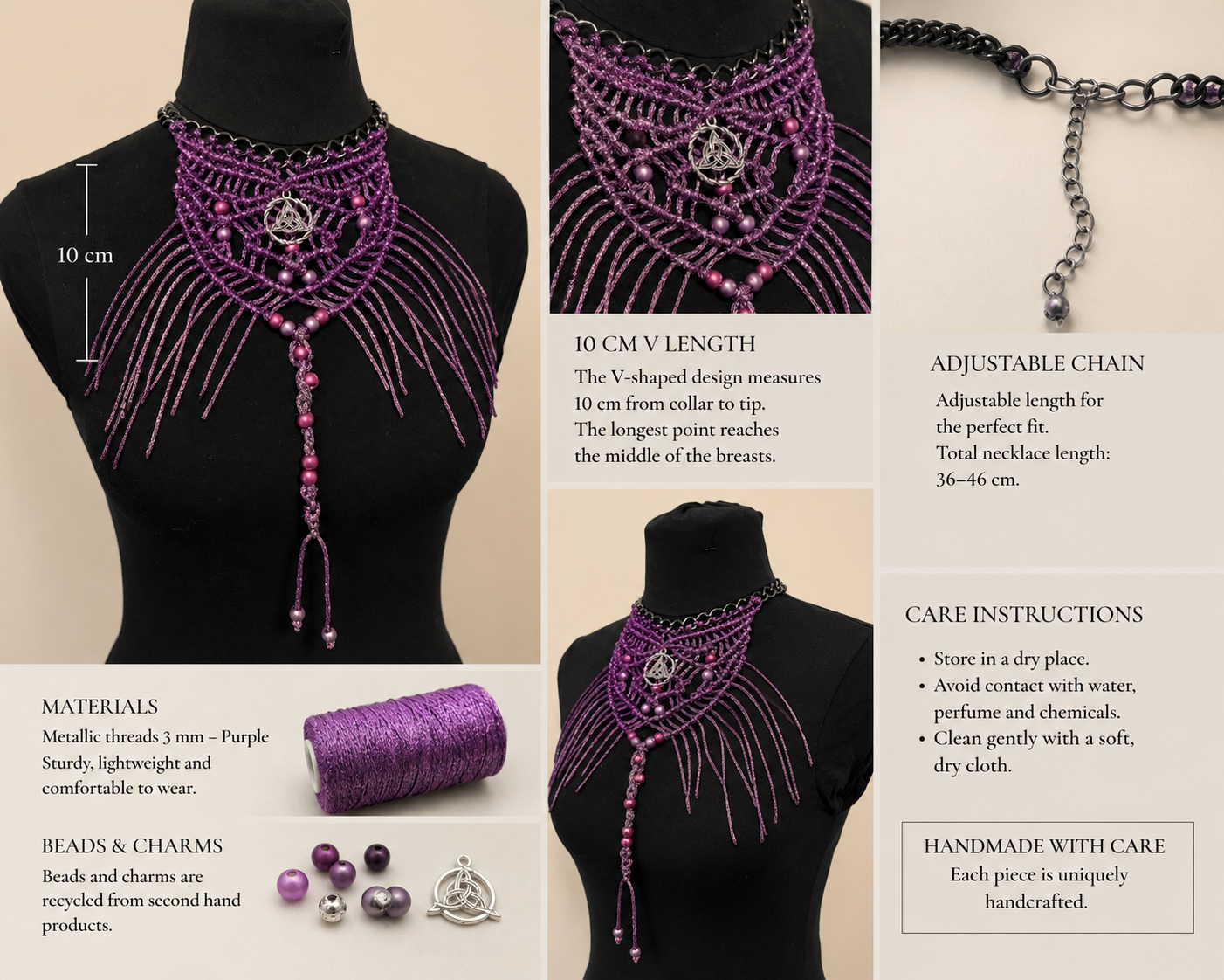 Ritual V Macrame Collar